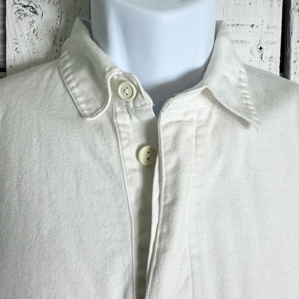 Vtg 90s Dockers Rugby Shirt Men's XL Long Sleeve Cotton Polo Collar Retro Preppy - Picture 9 of 9